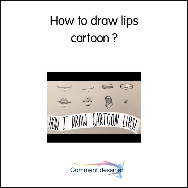 How to draw lips cartoon